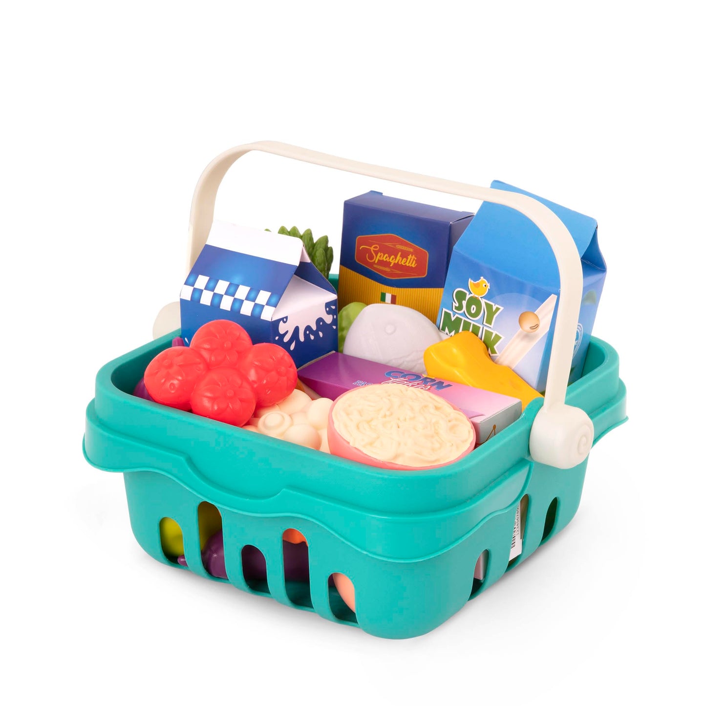 B. toys Comida y cesta de juego - 18 piezas de comida de juguete