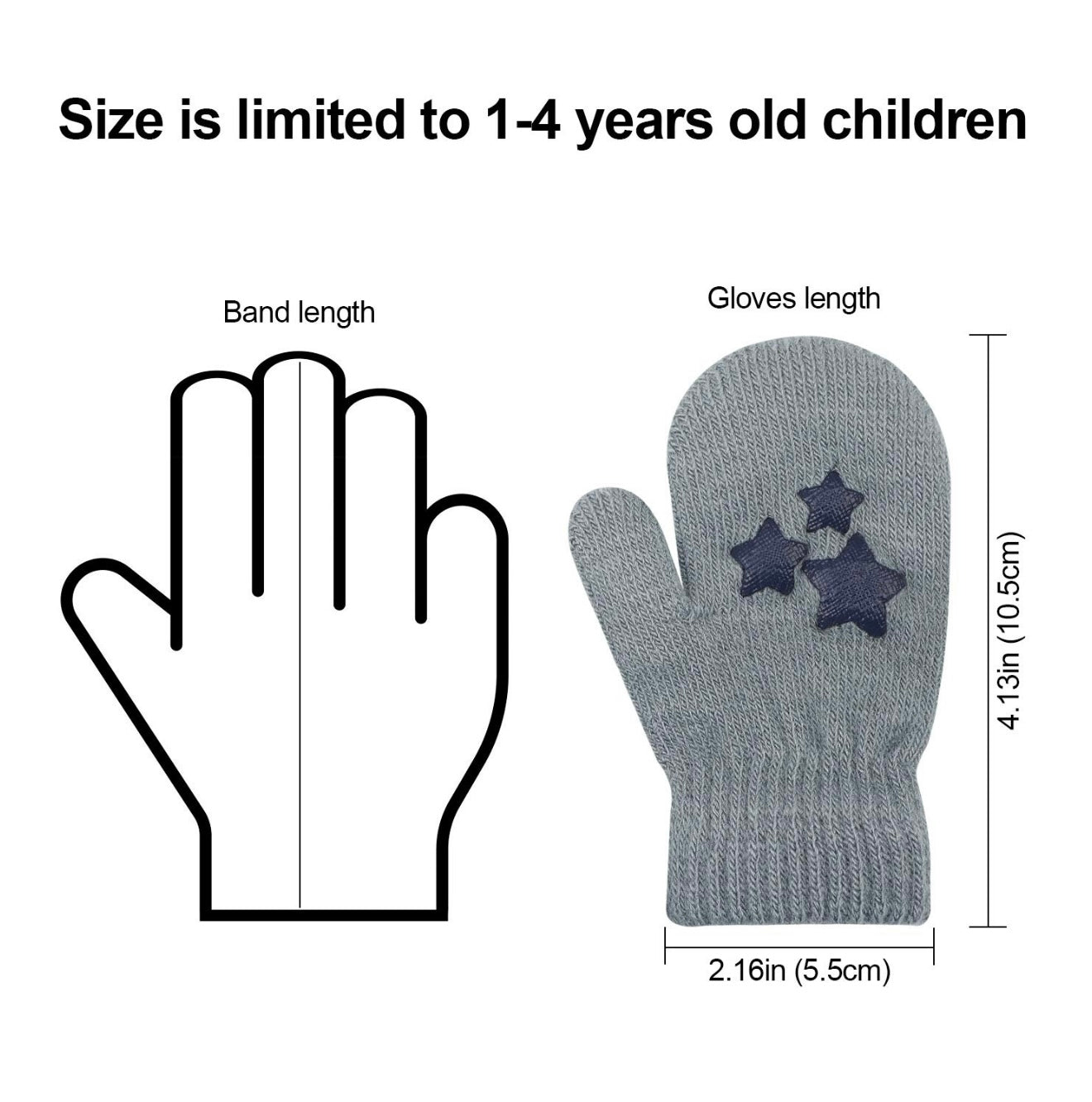 6 pares de guantes para niños de 1-4 años QKURT
