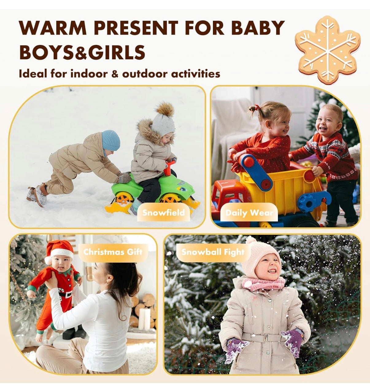 Guantes de invierno para bebés