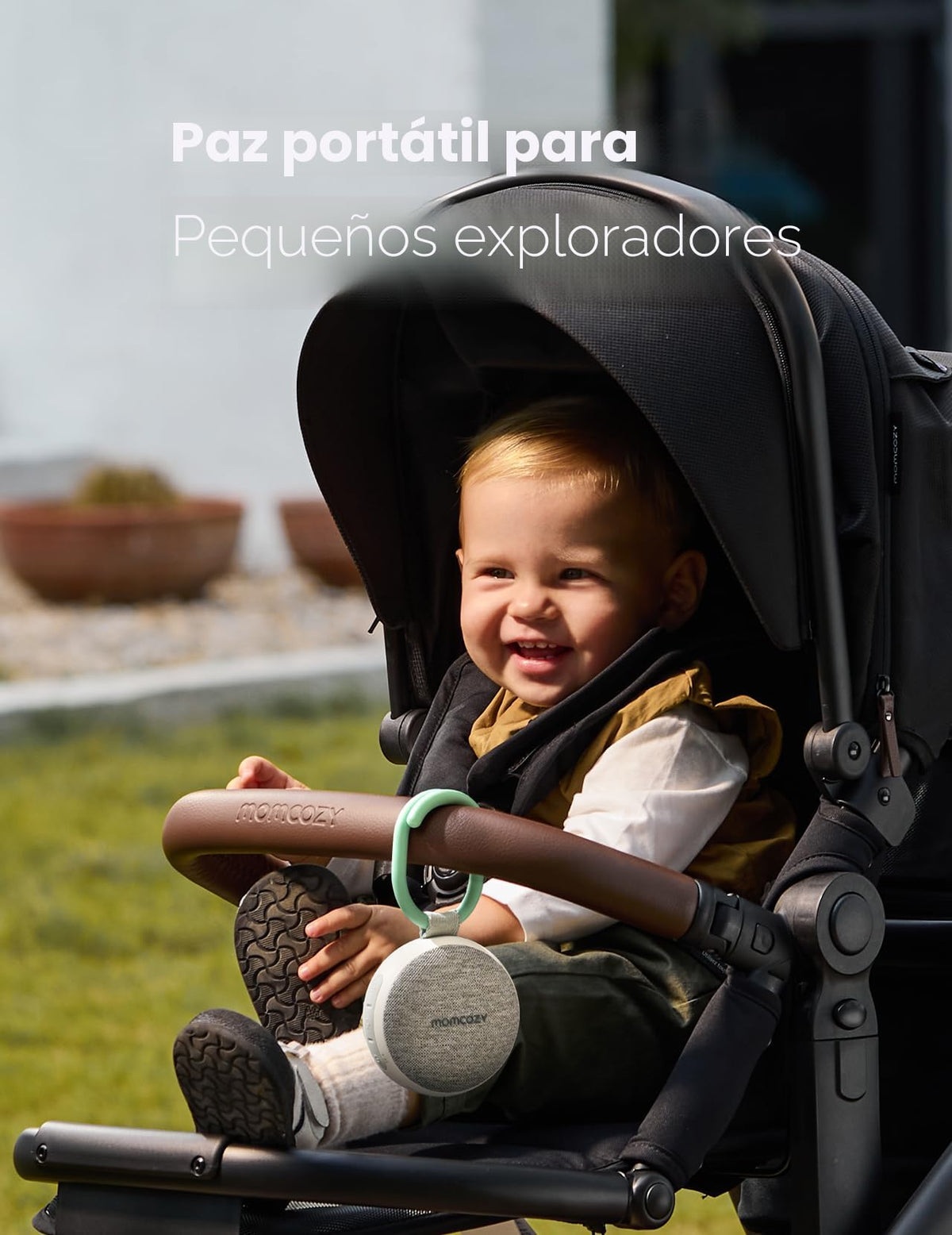 Momcozy - Máquina de sonidos portátil con luz nocturna, máquina de ruido blanco para bebé, 20 sonidos relajantes
