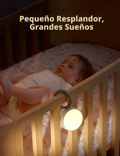 Momcozy - Máquina de sonidos portátil con luz nocturna, máquina de ruido blanco para bebé, 20 sonidos relajantes