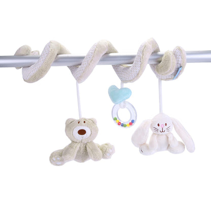 Juguete de asiento en espiral colgante de oso de conejo