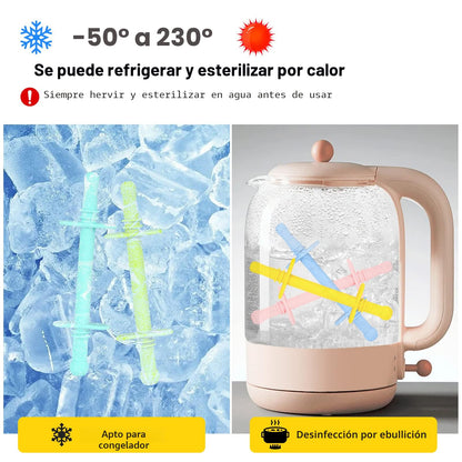 Fu Store Tubo de mordedor hueco para masticar