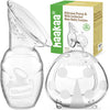 haakaa Extractor de leche manual para lactancia materna de 4 oz/3.4 fl oz y colector de leche de mariquita 2.5 oz/2.5 fl oz Combo