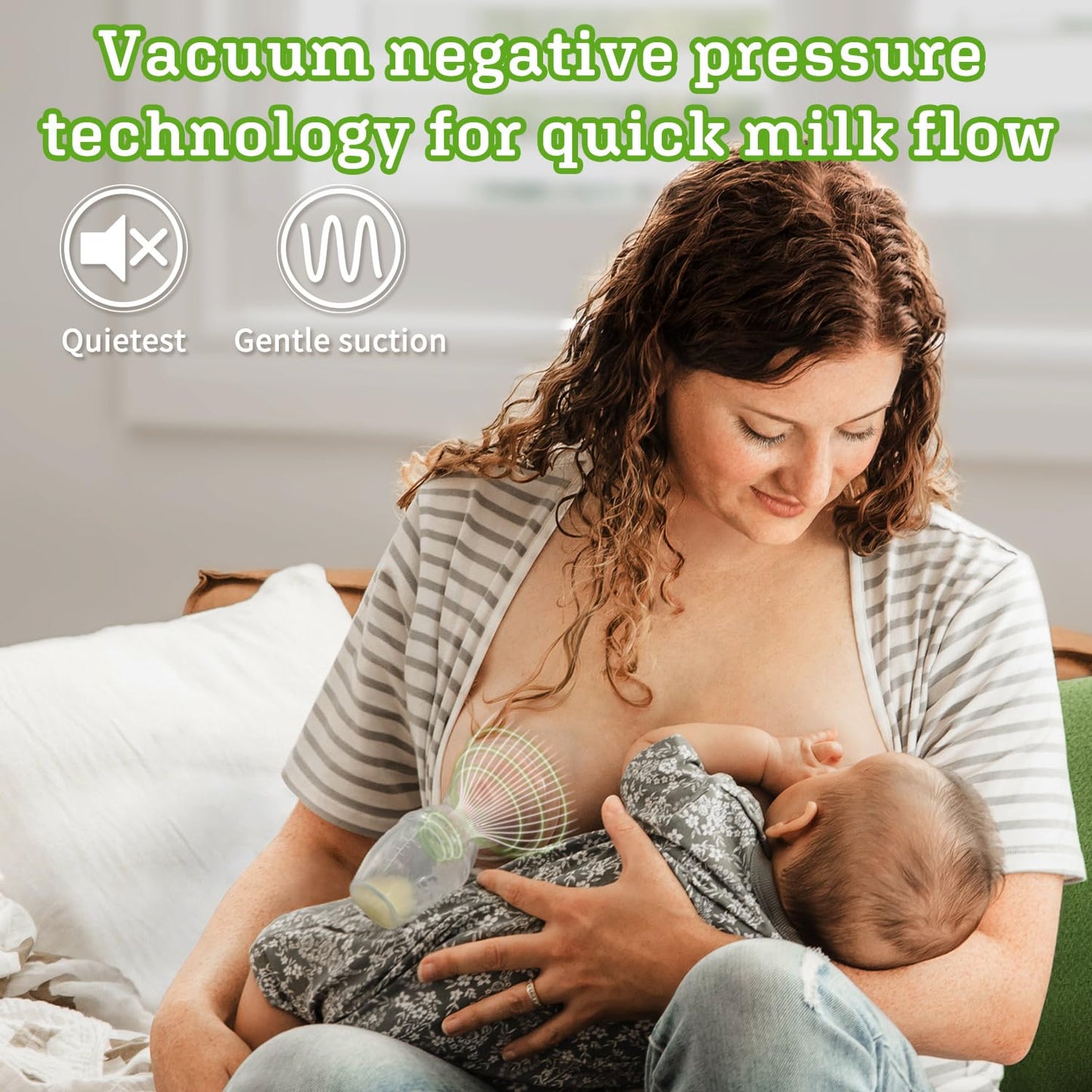 haakaa Extractor de leche manual para lactancia materna de 4 oz/3.4 fl oz y colector de leche de mariquita 2.5 oz/2.5 fl oz Combo