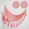 Hamaca de macramé para peluches