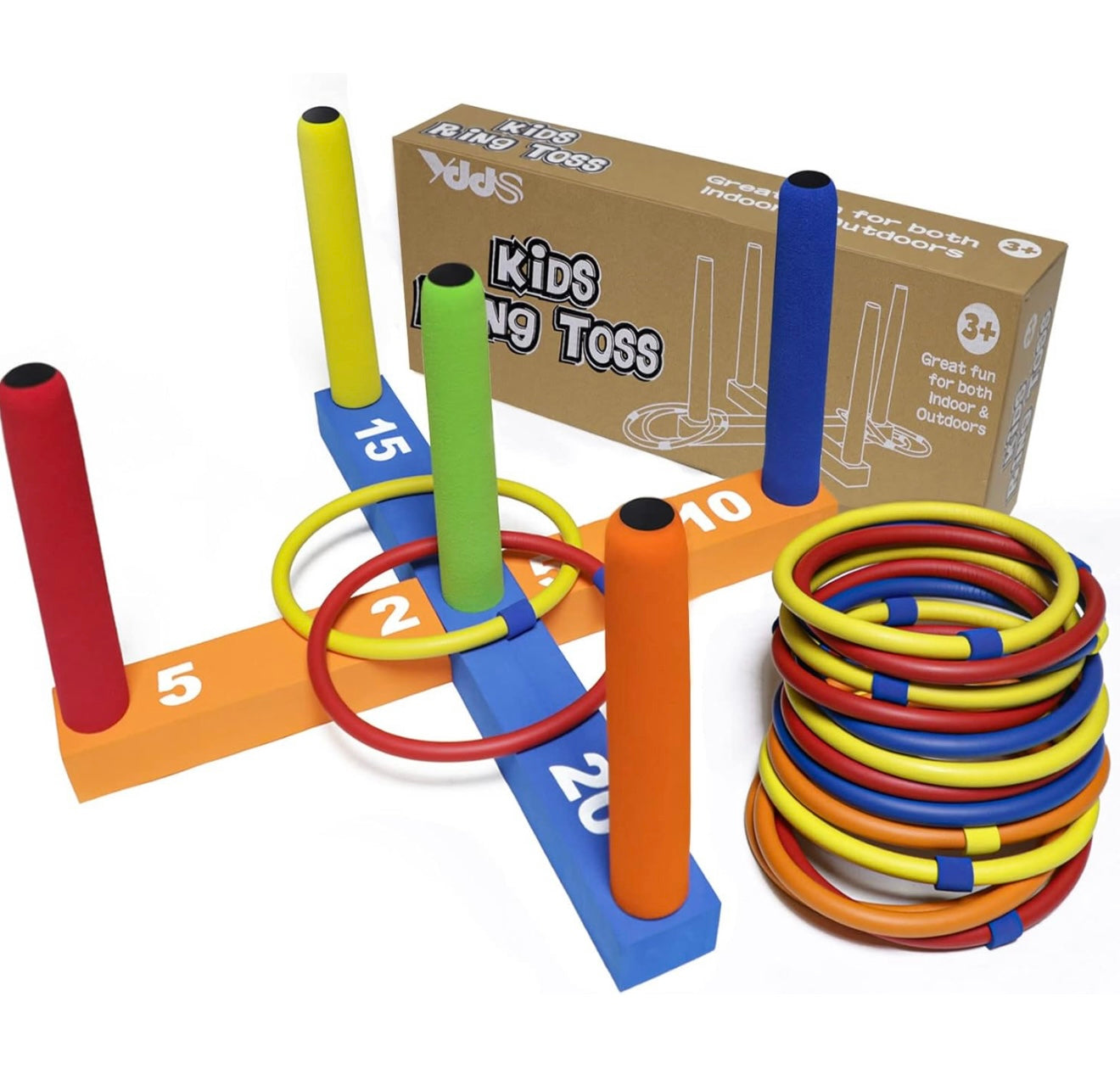 Juego de lanzamiento de aros para niños