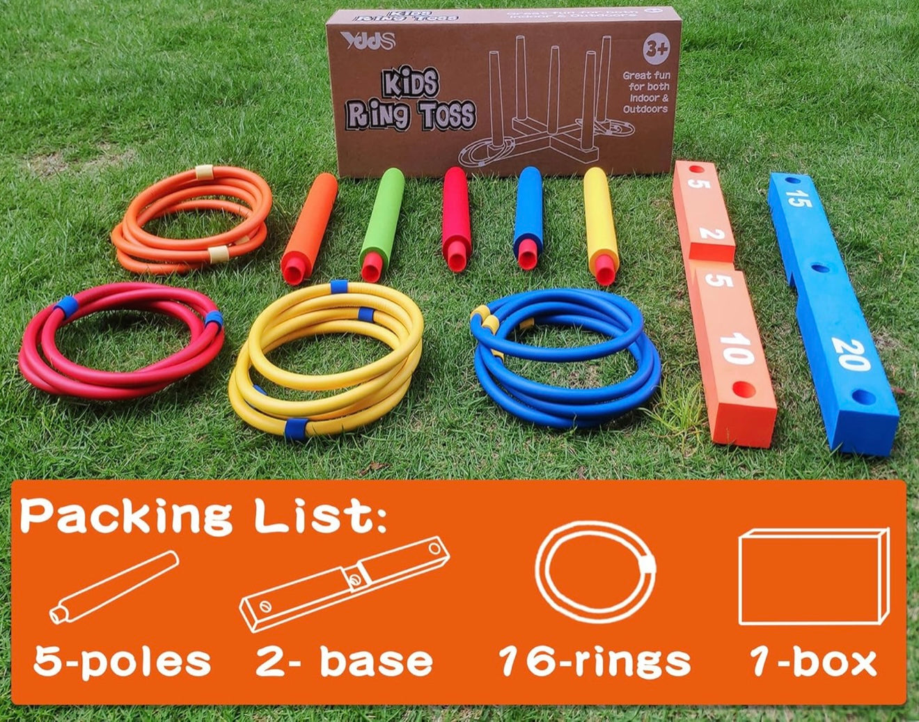 Juego de lanzamiento de aros para niños