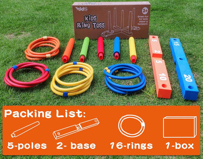 Juego de lanzamiento de aros para niños