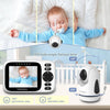 HelloBaby Monitor de bebé de 3.2 pulgadas, 2 cámaras, monitor de video audio para bebés sin WiFi