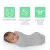 SwaddleMe by Ingenuity - Cápsula de compresión, cremallera bidireccional para cambios fáciles, 0-2 meses