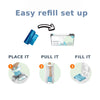 Bolsas de recambio Diaper Genie Easy Roll de 60 unidades, capacidad para hasta 2820 pañales