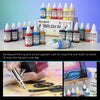 MEEDEN Juego de pintura para aerógrafo: 24 colores x 1.0 fl oz pintura acrílica