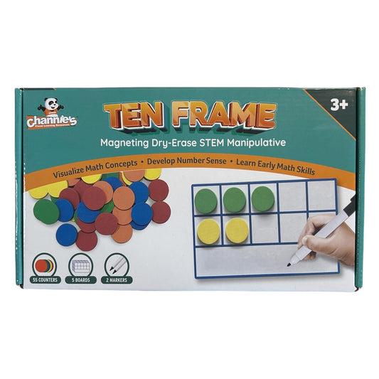 Juego de 5 marcos magnéticos de diez marcos para el aula