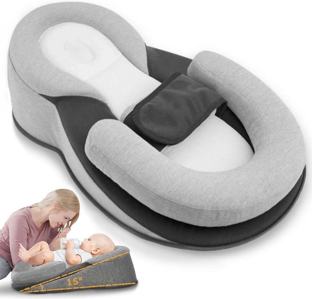 Almohada de alimentación para bebé, cojín de apoyo infantil, almohada de reflujo