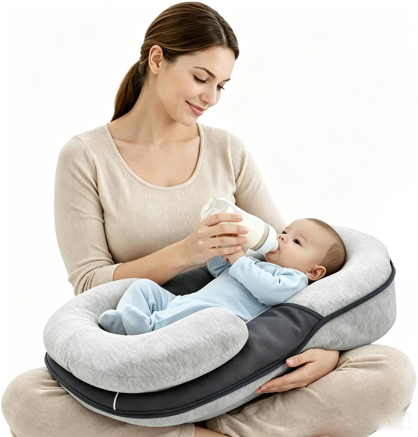 Almohada de alimentación para bebé, cojín de apoyo infantil, almohada de reflujo