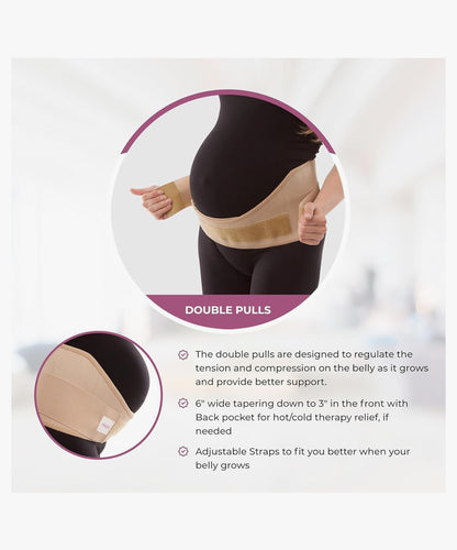 GABRIALLA - Banda elástica para el vientre para mujeres embarazadas, Small