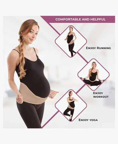 GABRIALLA - Banda elástica para el vientre para mujeres embarazadas, Small