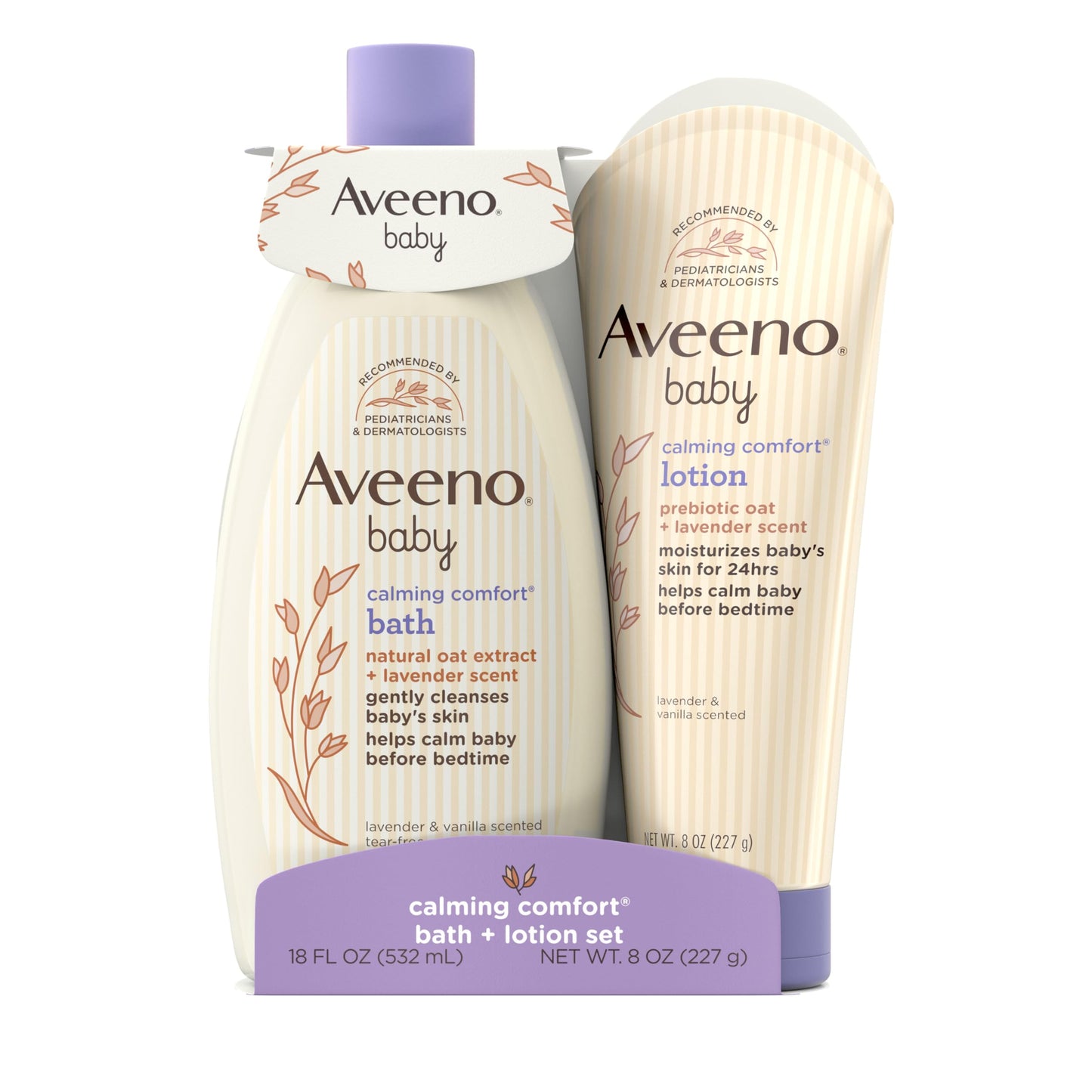 Aveeno, juego de baño calmante para bebé + loción
