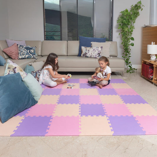 MioTetto Alfombra de juegos para bebés de espuma suave no tóxica, 18 piezas