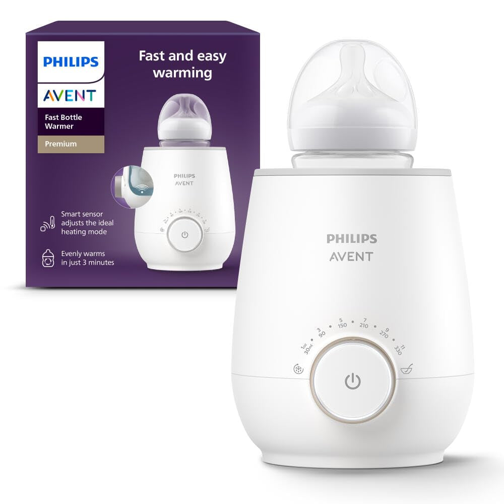 Philips AVENT Calentador rápido de biberones con control inteligente de temperatura y apagado automático