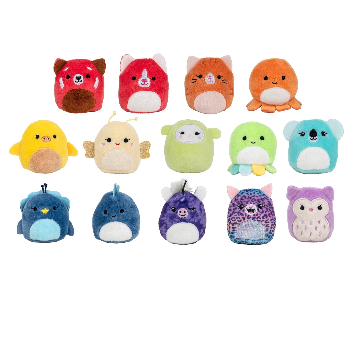 Paquete múltiple de mini-Squishmallows Brilliant Besties de Squishville - 5 cm