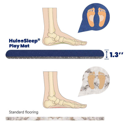 Tapete de juego HulooSleep® Elasti-Foam™ de color sólido, 50x50 pulgadas
