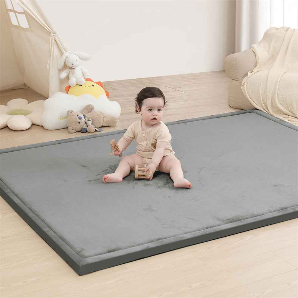 Tapete de juego HulooSleep® Elasti-Foam™ de color sólido, 50x50 pulgadas