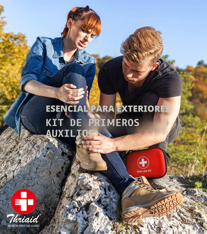 Kit de primeros auxilios mini, 138 piezas con carcasa dura