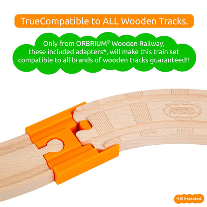 Paquete de expansión para vías de tren Orbrium Toys, 56 piezas