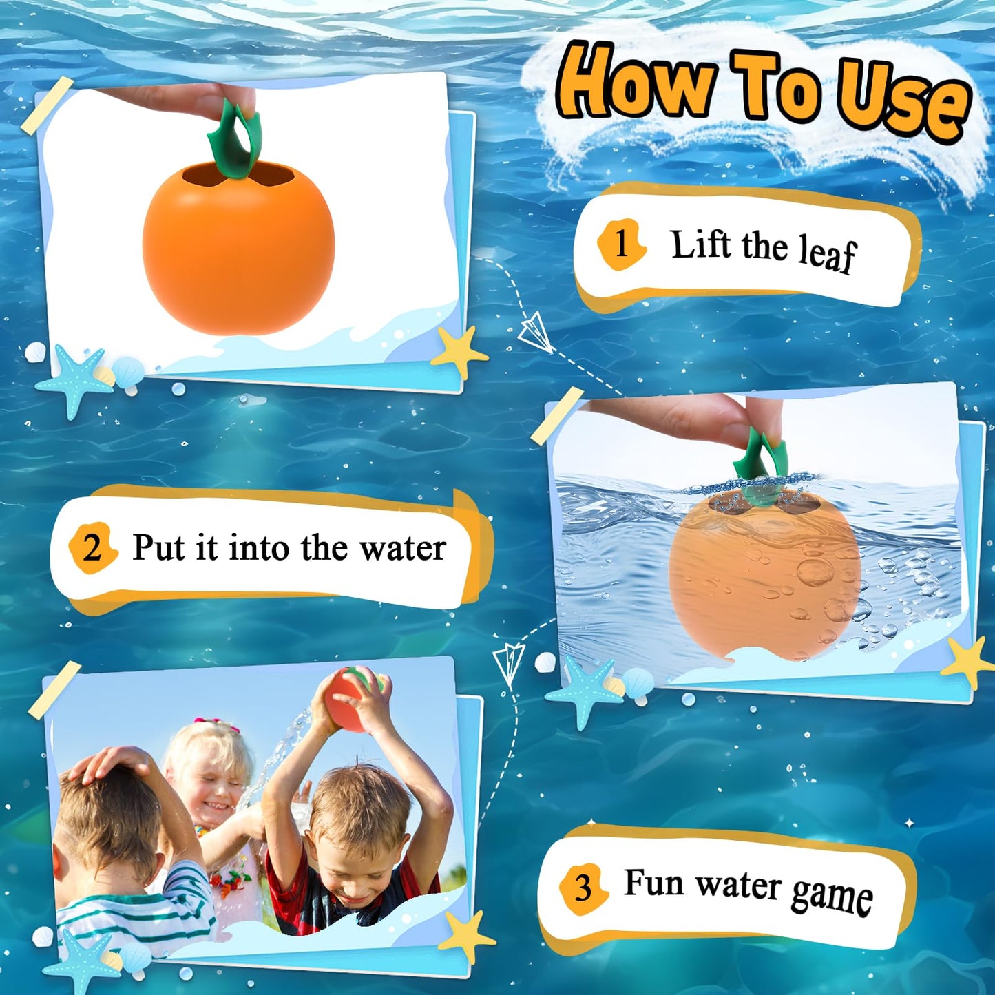 Globos de agua reutilizables