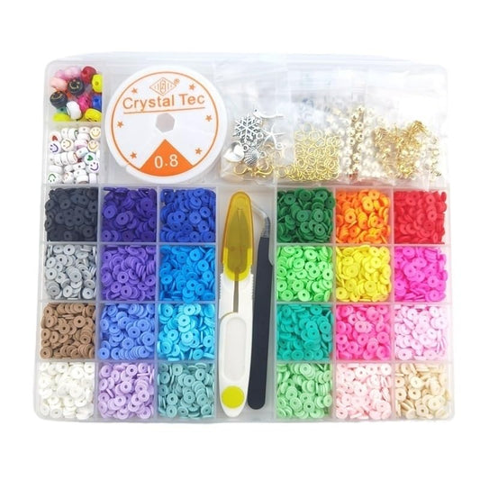 Accesorios de joyería de bricolaje: cuentas de arcilla suave de 0.236 in