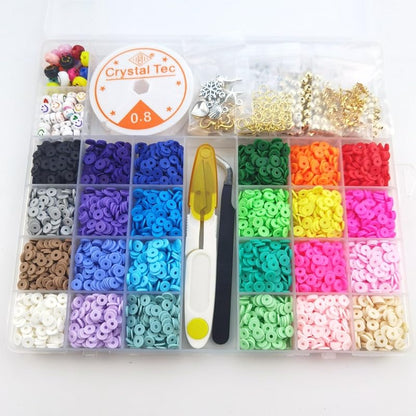 Accesorios de joyería de bricolaje: cuentas de arcilla suave de 0.236 in