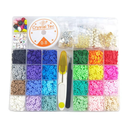 Accesorios de joyería de bricolaje: cuentas de arcilla suave de 0.236 in