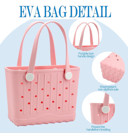 Bolsa Tote de Goma Pequeña Bolsa de Playa Tote de Playa Impermeable