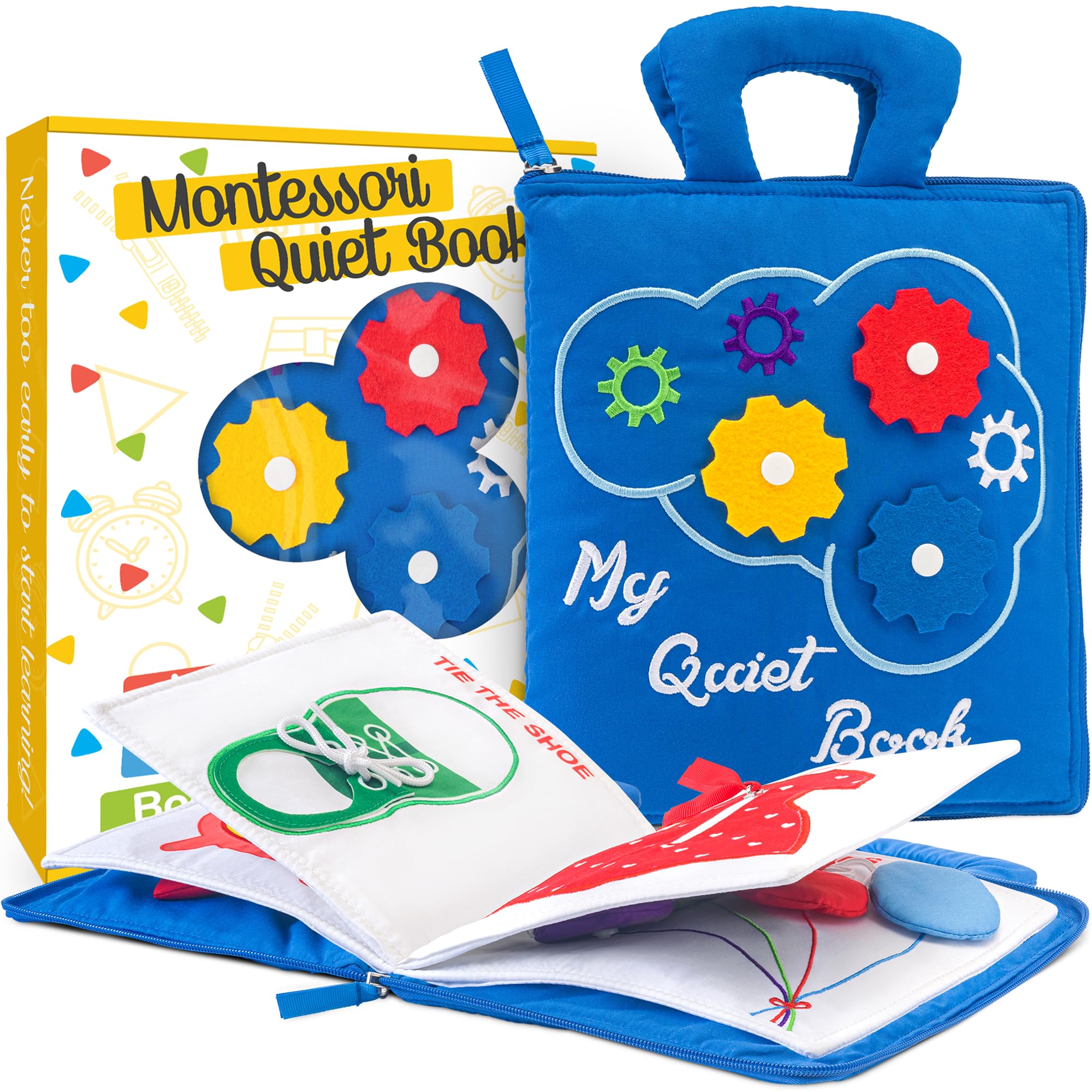 deMoca - Juguete montessori, libro para bebés