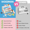 WHOHOLL Juego de mostrador de helados de madera