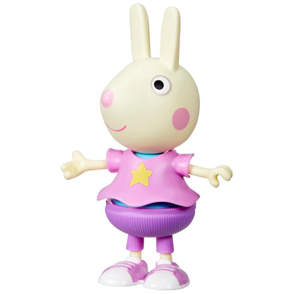 Peppa Pig Rebecca - Figura de disfraz de conejo con 6 accesorios de moda fáciles de poner, muñeca de 6 pulgadas