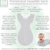 Saco de bebé SwaddleDesigns de transición, 0-3 meses