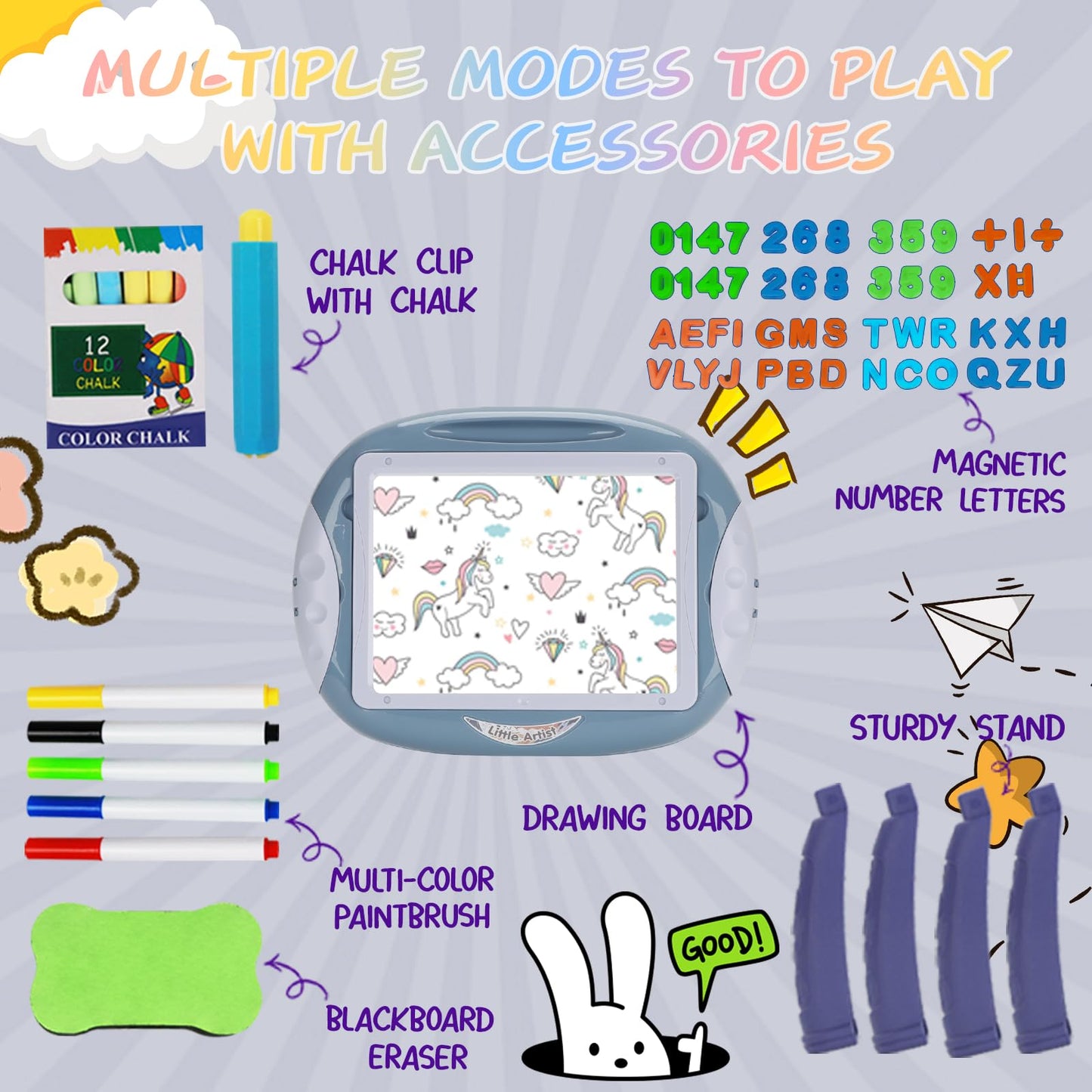 juguetes para niños pequeños con letras y números magnéticos