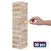 GOTHINK Juego de torre gigante de caída, torre grande de hasta más de 3.2 pies, 60 piezas