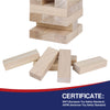 GOTHINK Juego de torre gigante de caída, torre grande de hasta más de 3.2 pies, 60 piezas
