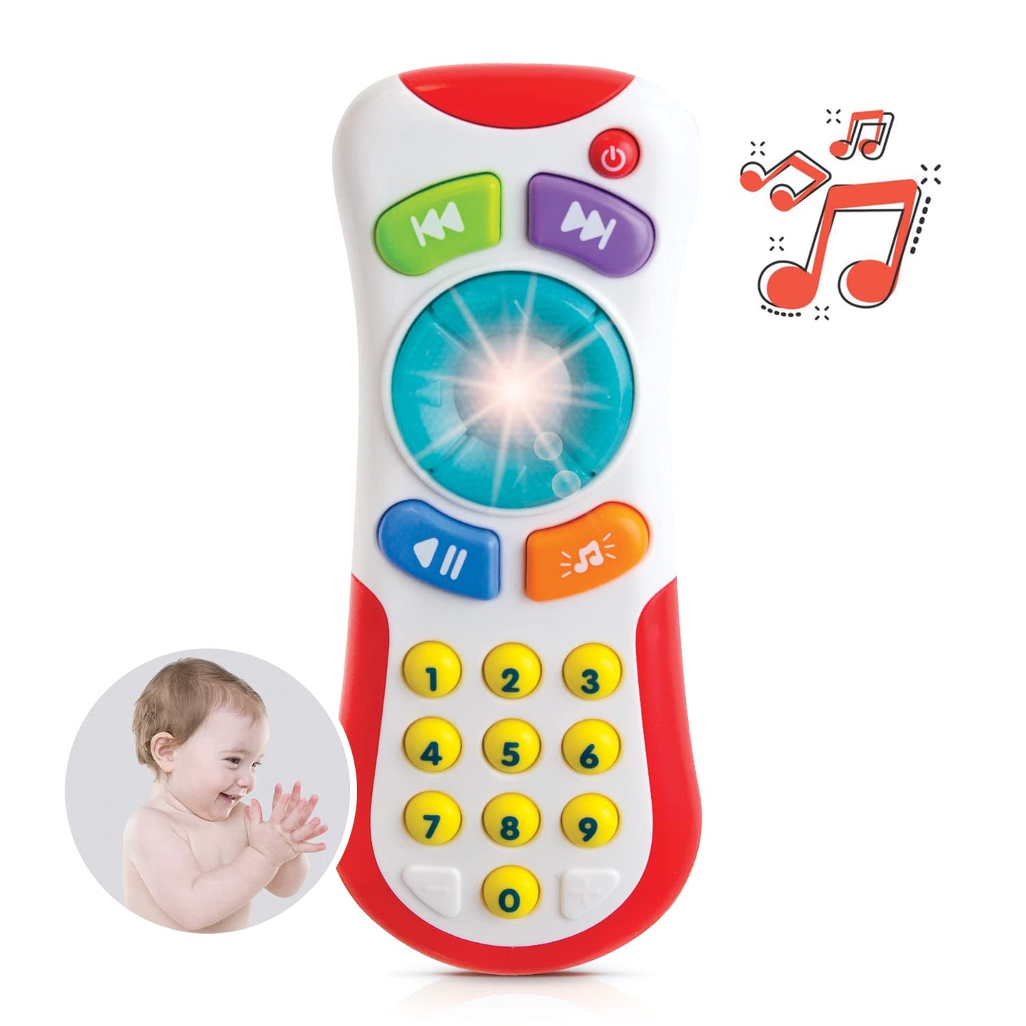 Bambiya Juguete de control remoto para bebés de 3 meses en adelante