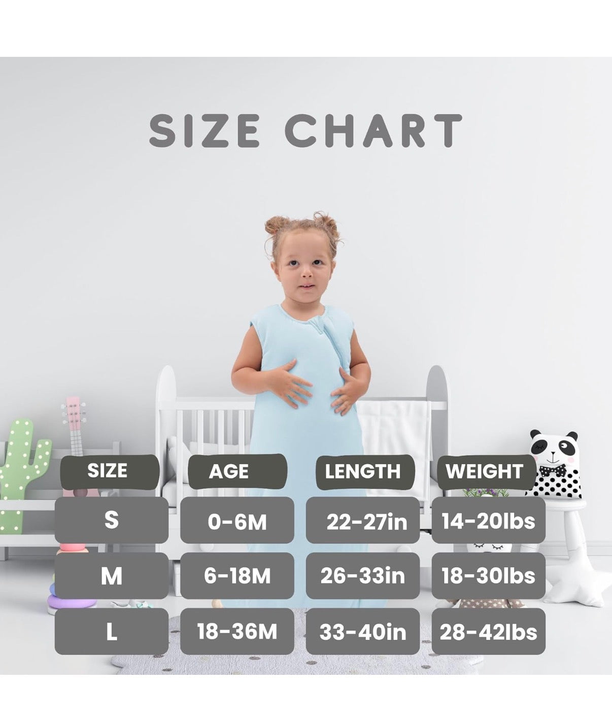 Saco de dormir para bebé 1.0 TOG, 18-36 meses