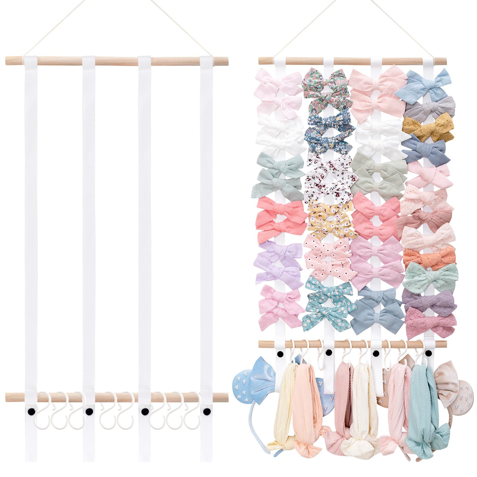 Organizador de lazos para el cabello OAOLEER para niñas