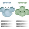 Paquete de 2 placas de succión de silicona para bebé