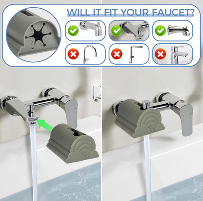 Cubierta de silicona suave para grifo de bañera para bebés y niños