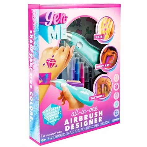 GenMe 3 en 1 Airbrush Designer: Kit de manualidades para niños