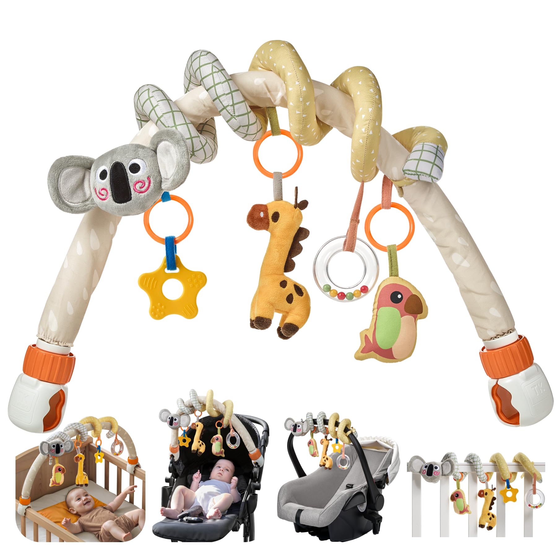 TUMAMA 2 en 1 espiral asiento de coche