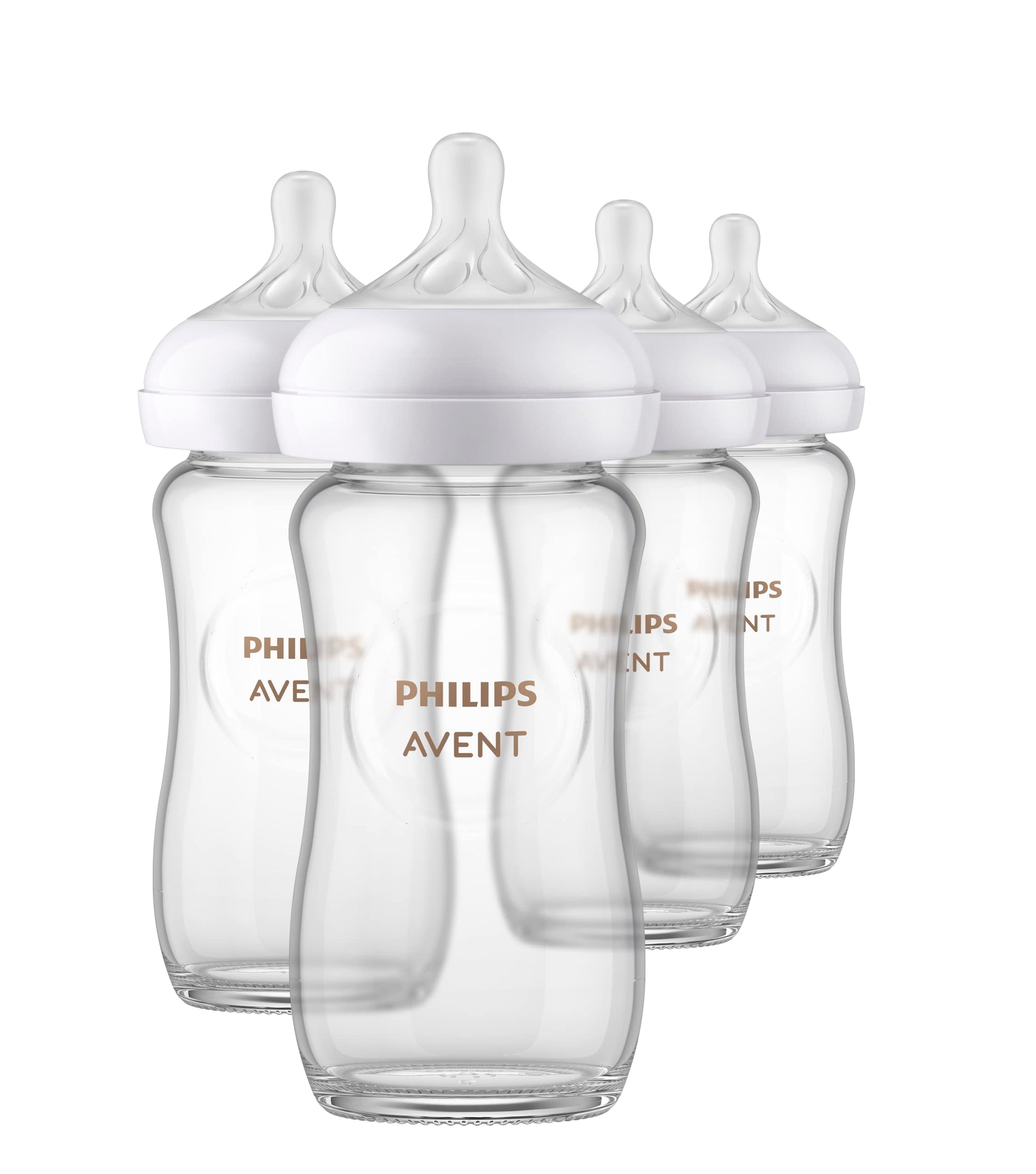 Philips AVENT Biberón de cristal natural con pezón de respuesta natural